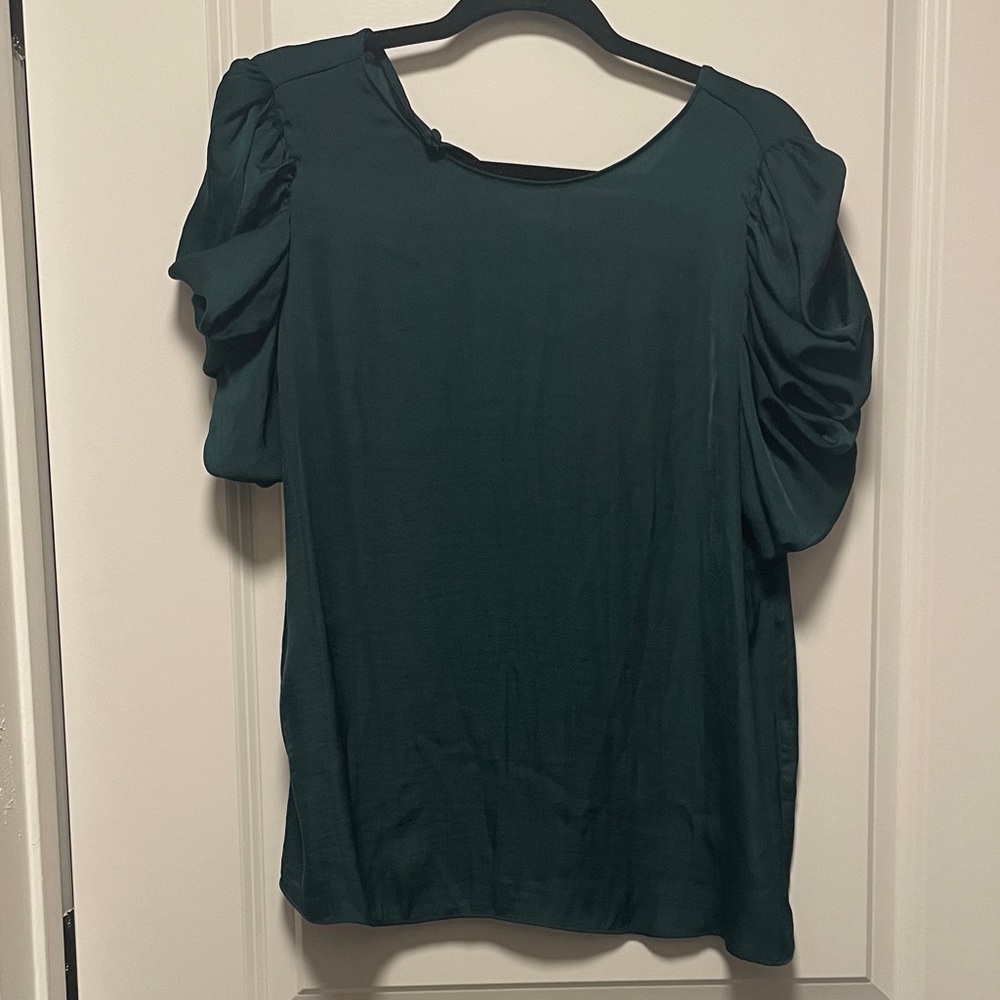 Silky Dark Green Women's Top